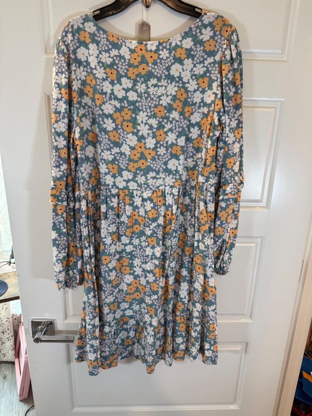 Haven Hearts Floral Long Sleeve Dress Size S